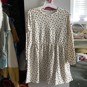 White dotted dress kids size 10-12